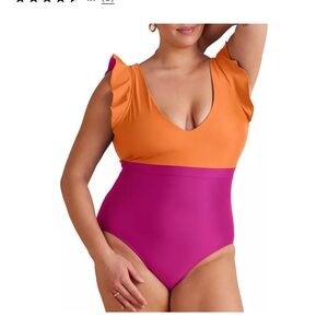 Summersalt womens Ruffle backflip One Piece Swimsuit